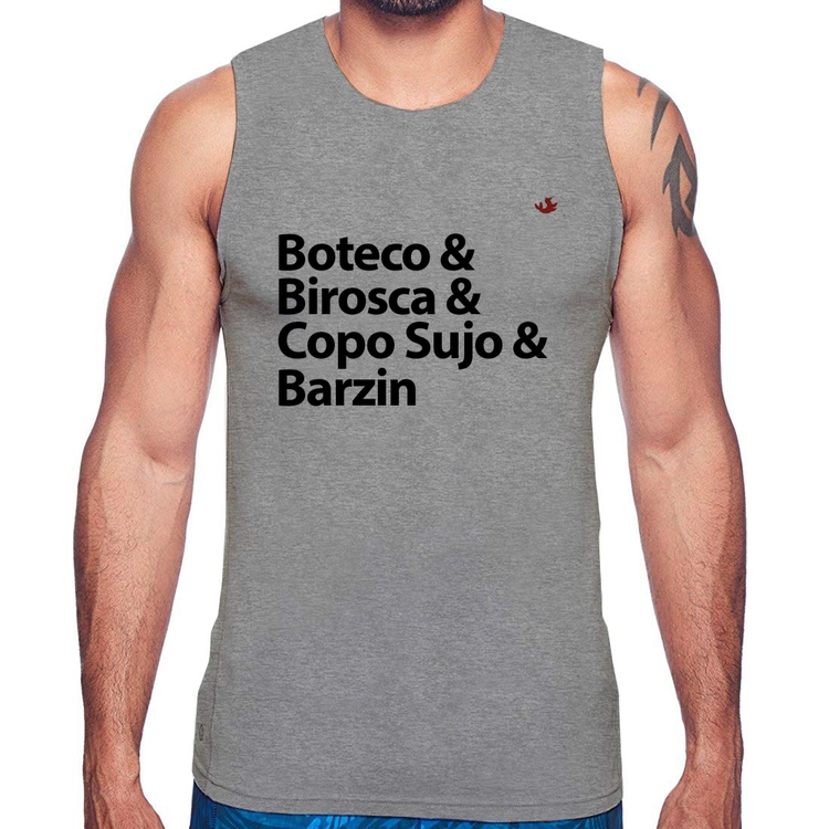 Regata Boteco & Birosca & Copo Sujo & Barzin - Cinza