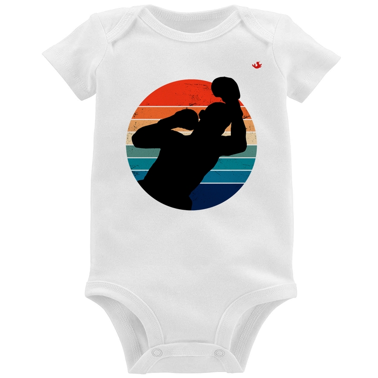 Body Bebê Boxe Vintage Sunset