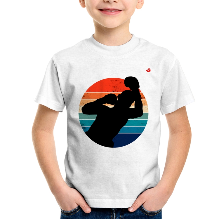 Camiseta Infantil Boxe Vintage Sunset
