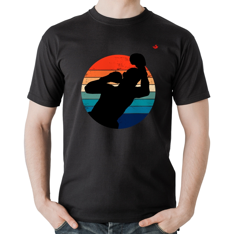 Camiseta Algodão Boxe Vintage Sunset