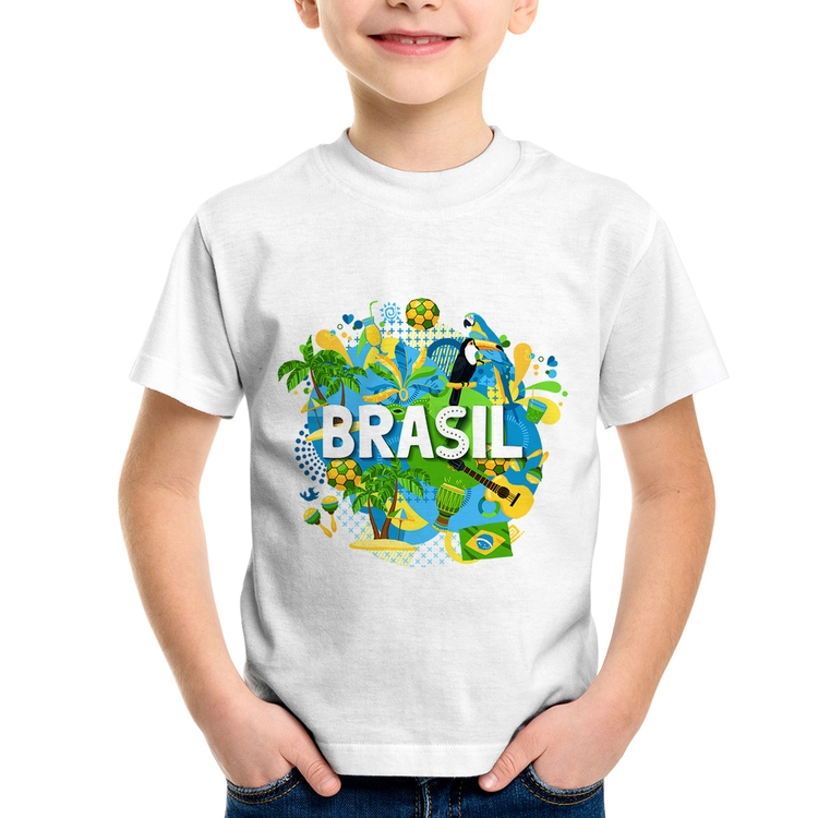 Camiseta Infantil Brasil