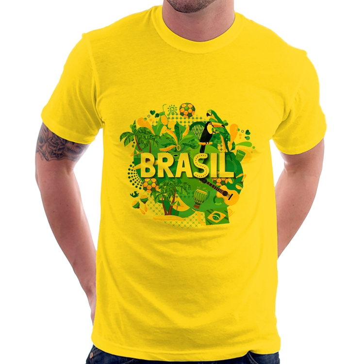 Camiseta Brasil - Amarela