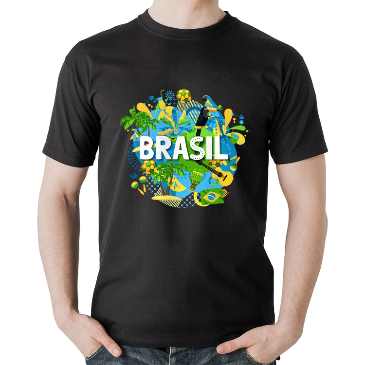 Camiseta Algodão Brasil