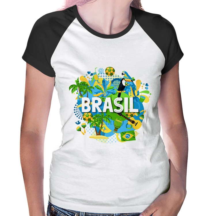 Baby Look Raglan Brasil