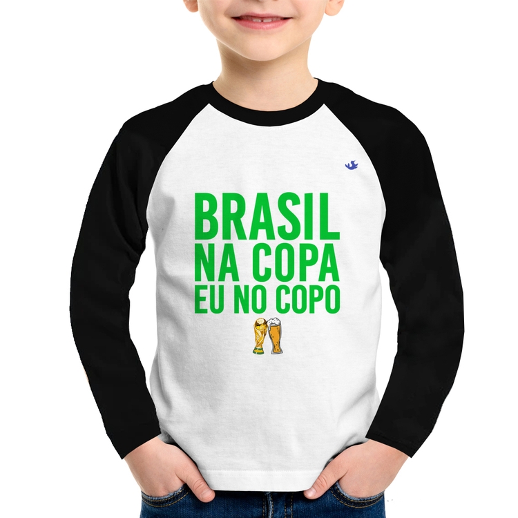 Camiseta Infantil Seleção Brasileira Branca