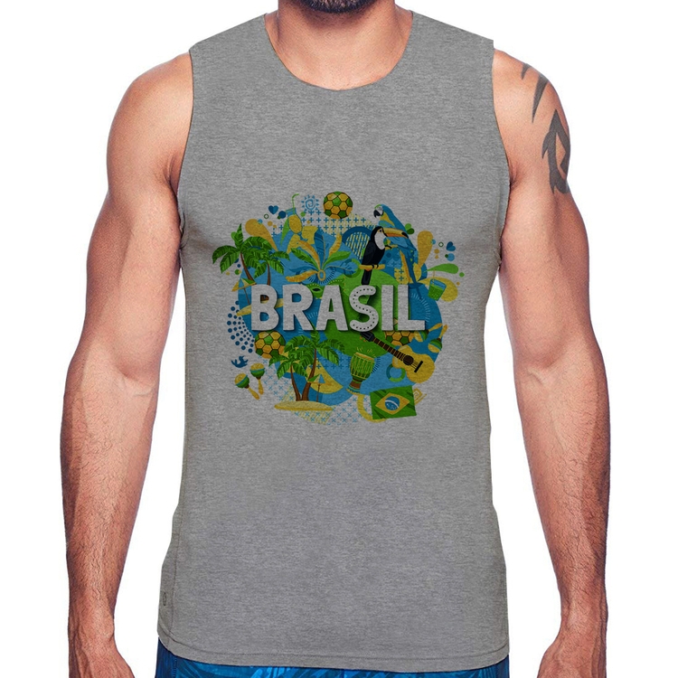 Regata Brasil - Cinza