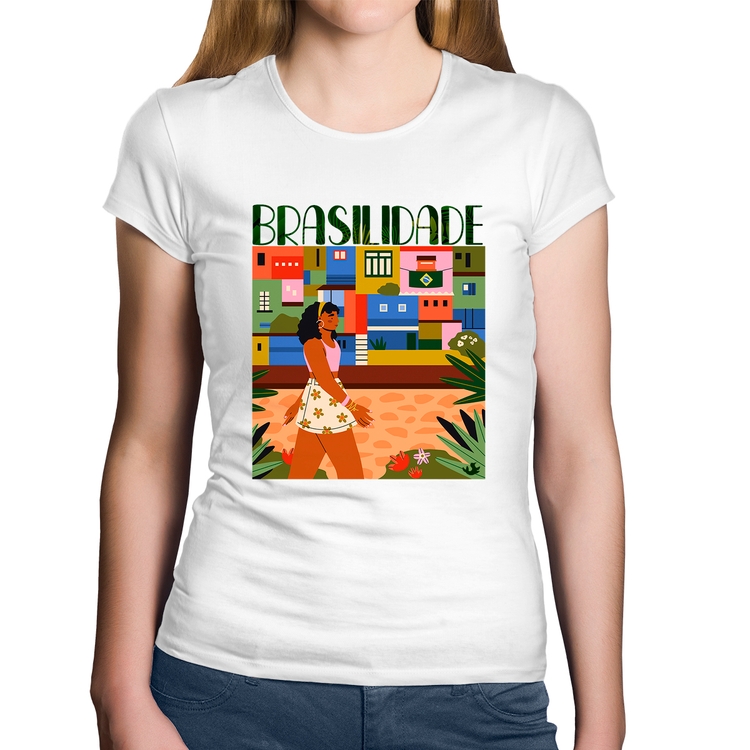 Baby Look Algodão Brasilidade - Branca