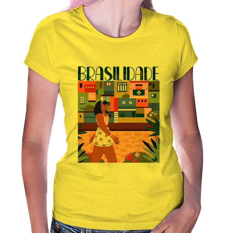 Baby Look Brasilidade - Amarela