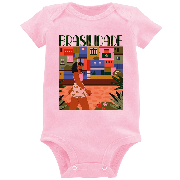 Body Bebê Brasilidade - Rosa Bebê