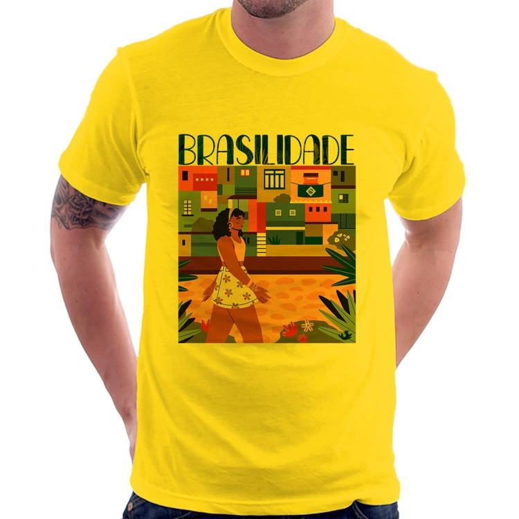 Camiseta Brasilidade - Amarela