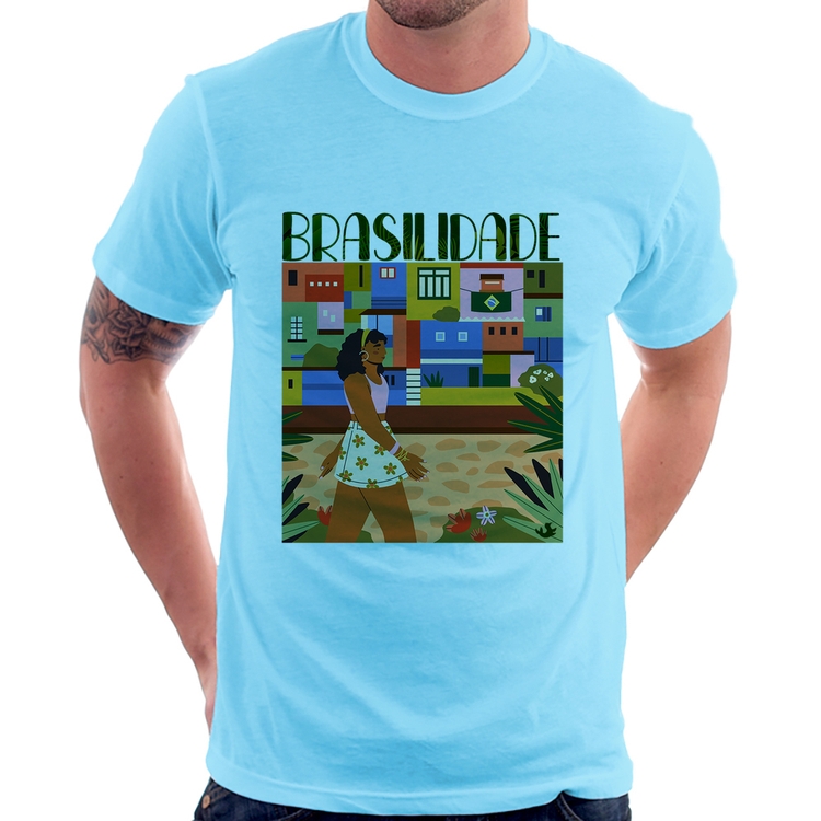 Camiseta Brasilidade - Azul Bebê