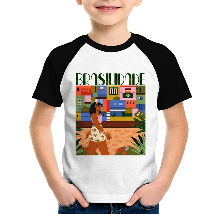Camiseta Raglan Infantil Brasilidade