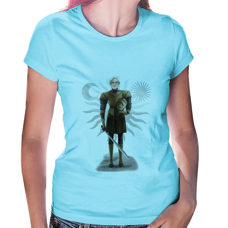 Baby Look Brienne of Tarth - Azul Bebê