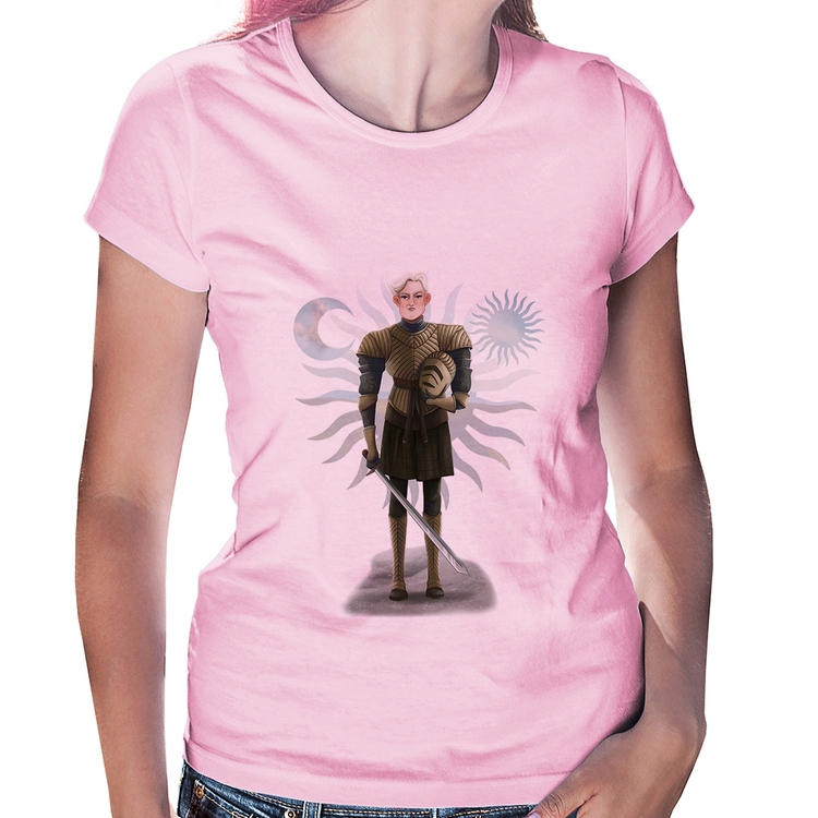 Baby Look Brienne of Tarth - Rosa Bebê