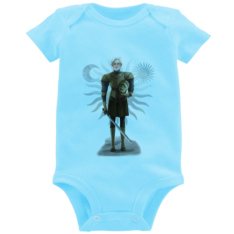 Body Bebê Brienne of Tarth - Azul Bebê