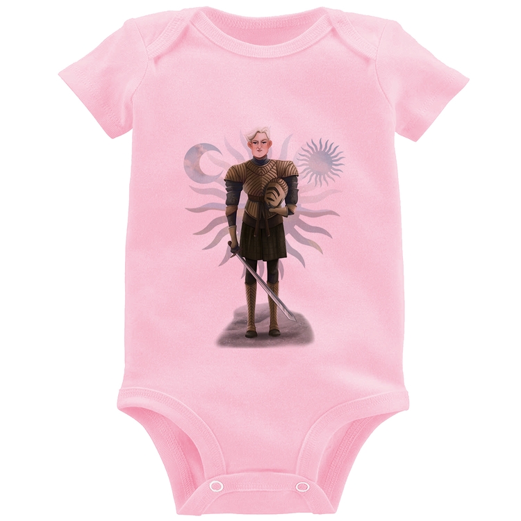Body Bebê Brienne of Tarth - Rosa Bebê