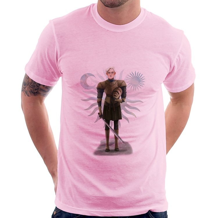 Camiseta Brienne of Tarth - Rosa Bebê