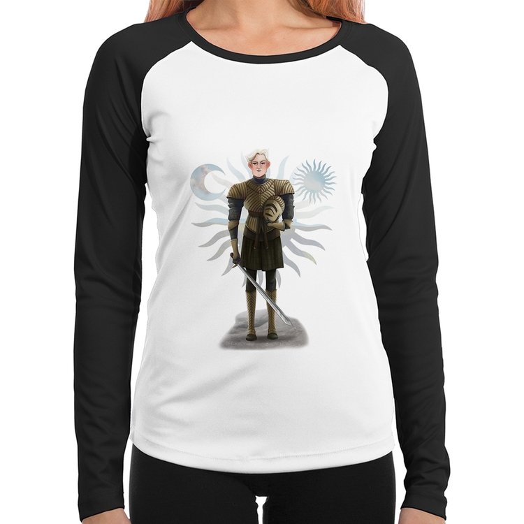 Baby Look Raglan Brienne of Tarth Manga Longa
