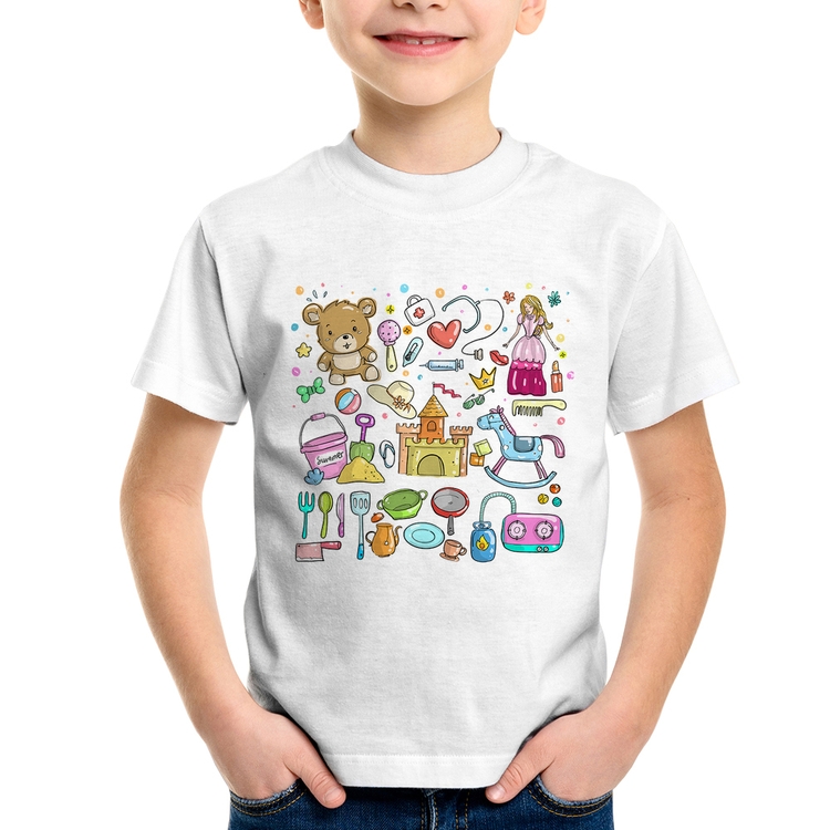 Camiseta Infantil Brinquedos