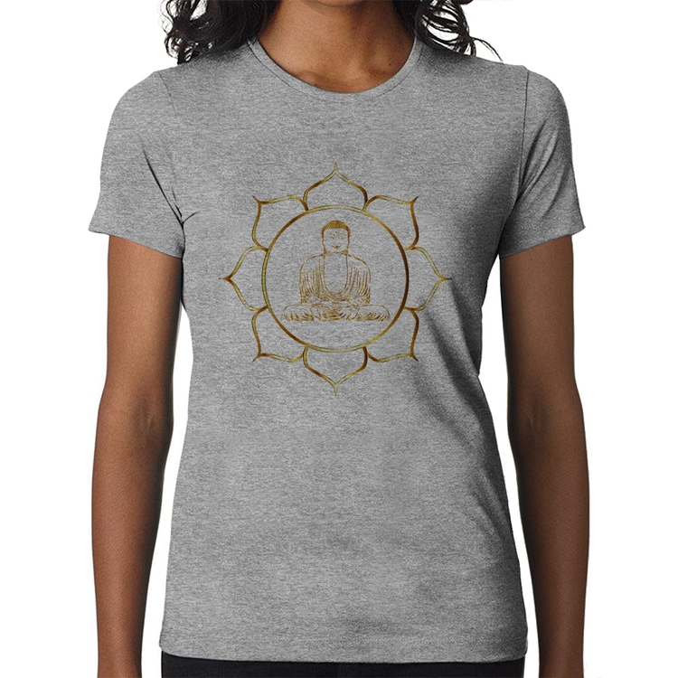 Baby Look Buda - Cinza