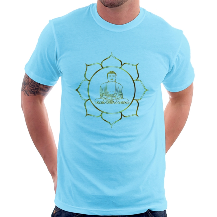 Camiseta Buda - Azul Bebê