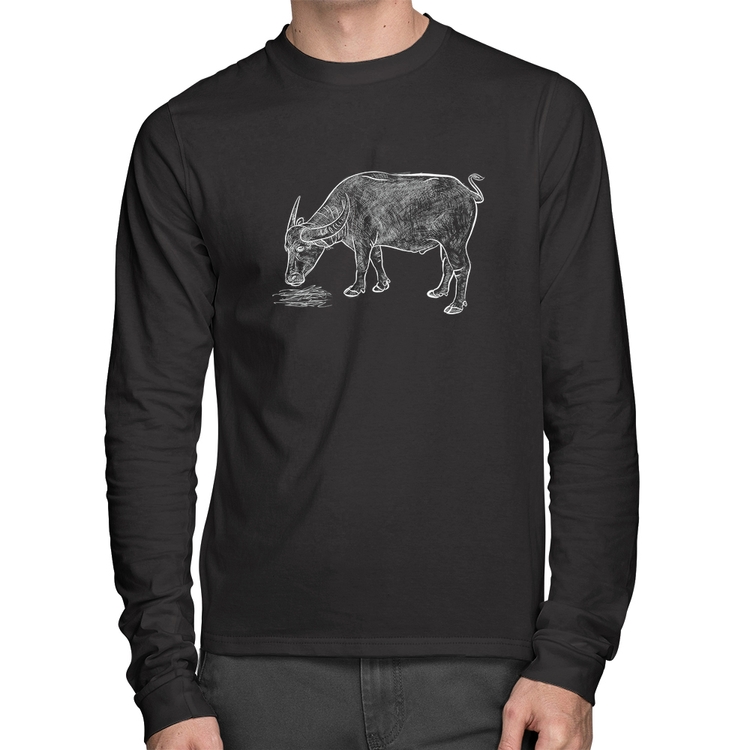 Camiseta Algodão Búfalo Manga Longa
