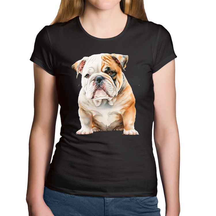 Baby Look Algodão Bulldog-Inglês