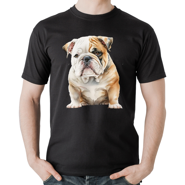 Camiseta Algodão Bulldog-Inglês