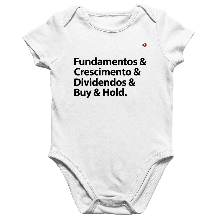Body Bebê Algodão Buy & Hold - Branco
