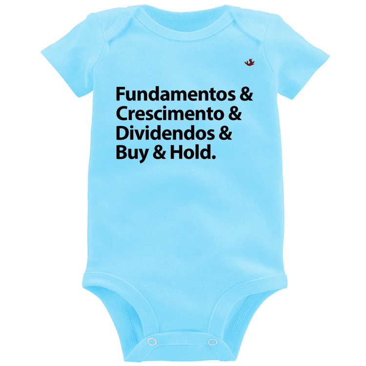 Body Bebê Buy & Hold - Azul Bebê