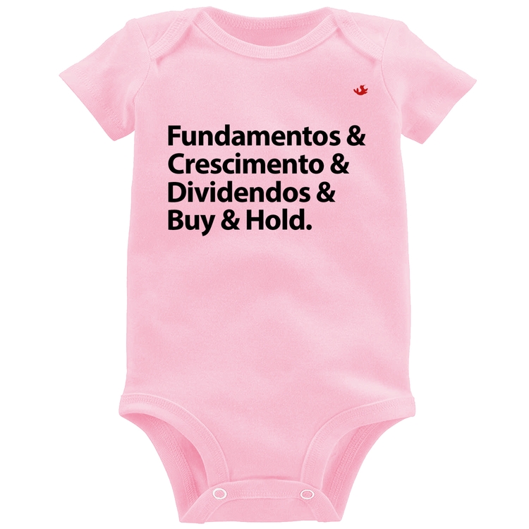 Body Bebê Buy & Hold - Rosa Bebê