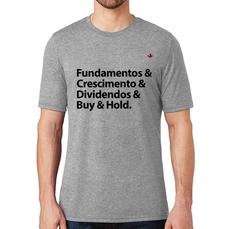 Camiseta Buy & Hold - Cinza
