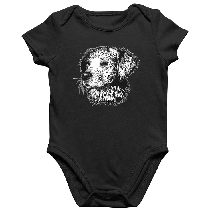 Body Bebê Algodão Cãozinho