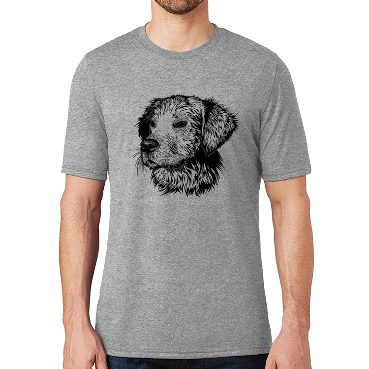Camiseta Cãozinho - Cinza