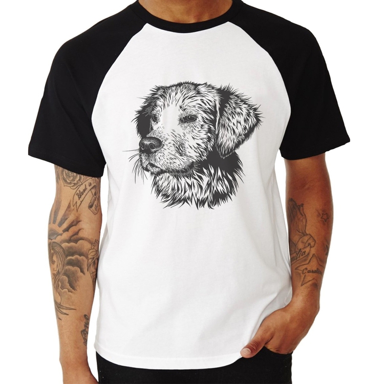 Camiseta Raglan Cãozinho
