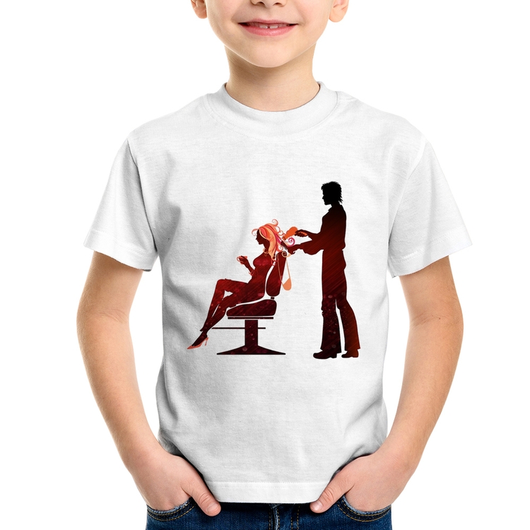 Camiseta Infantil Cabeleireiro