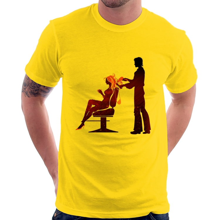 Camiseta Cabeleireiro - Amarela