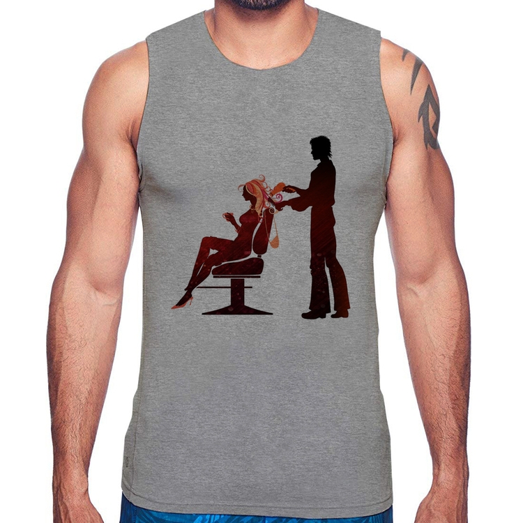 Regata Cabeleireiro - Cinza