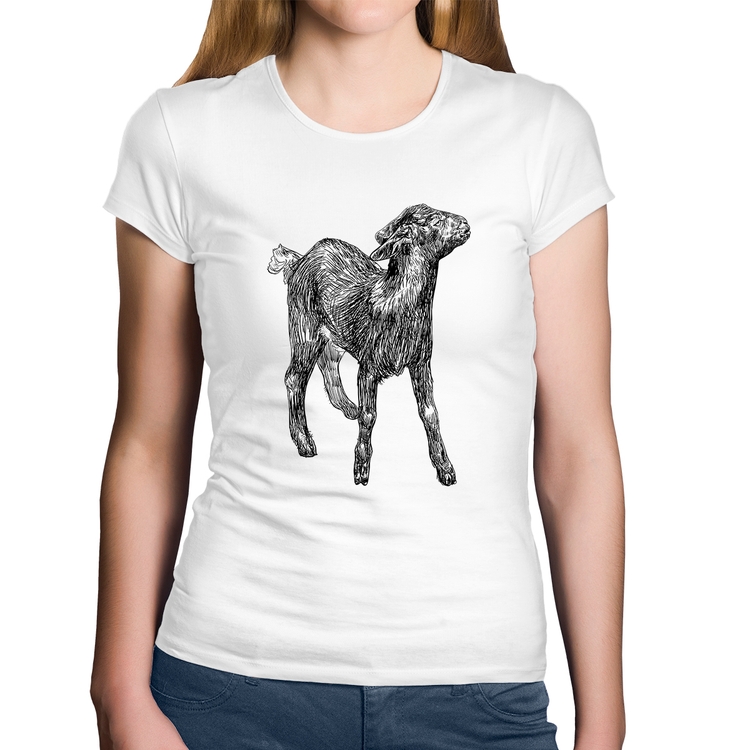 Baby Look Algodão Cabra - Branca