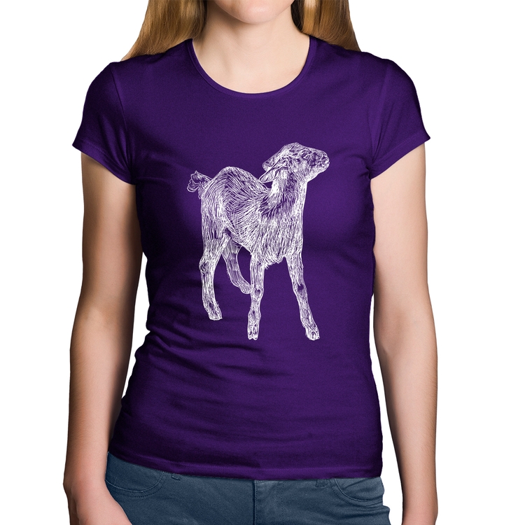 Baby Look Algodão Cabra - Roxa