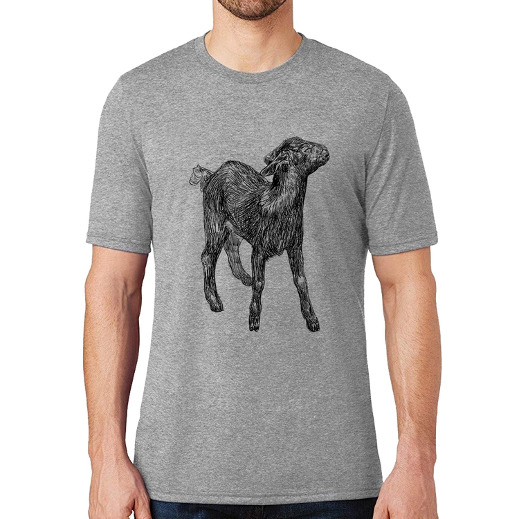 Camiseta Cabra - Cinza