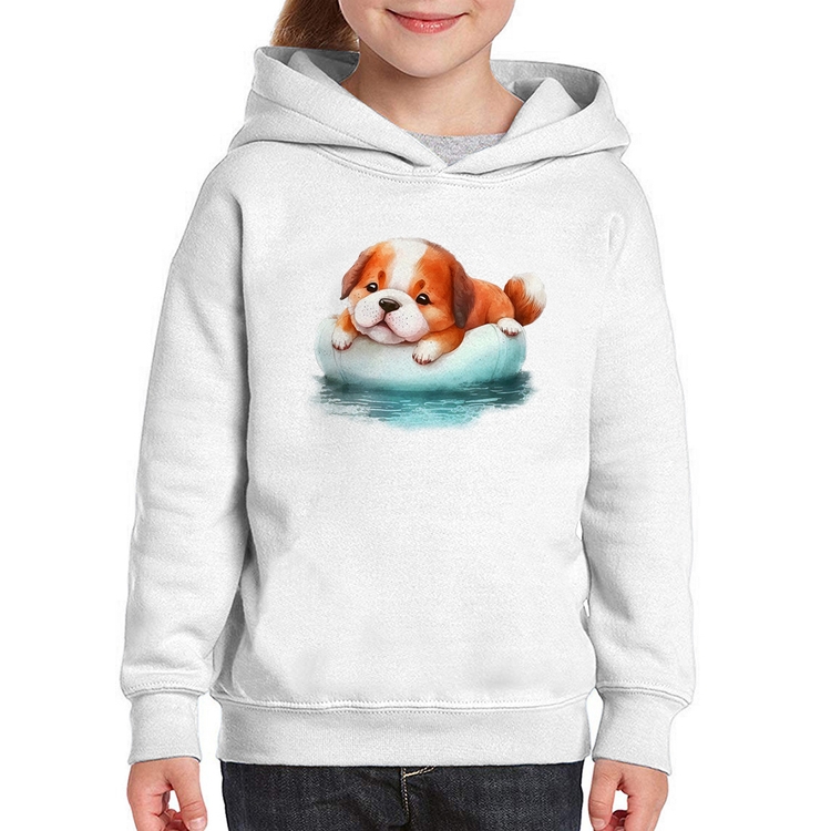 Moletom Infantil Cachorrinho Na Piscina 