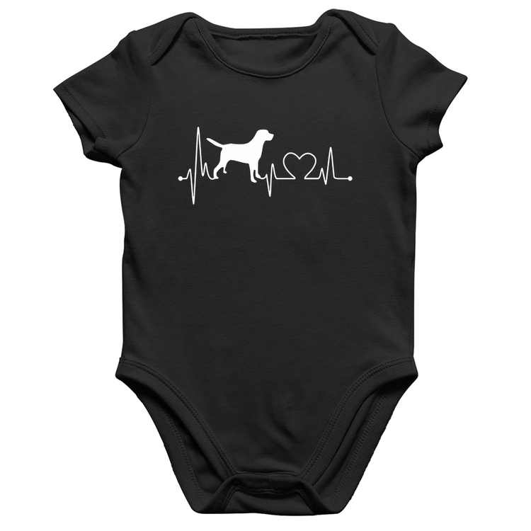 Body Bebê Algodão Cachorro Batimentos Cardíacos