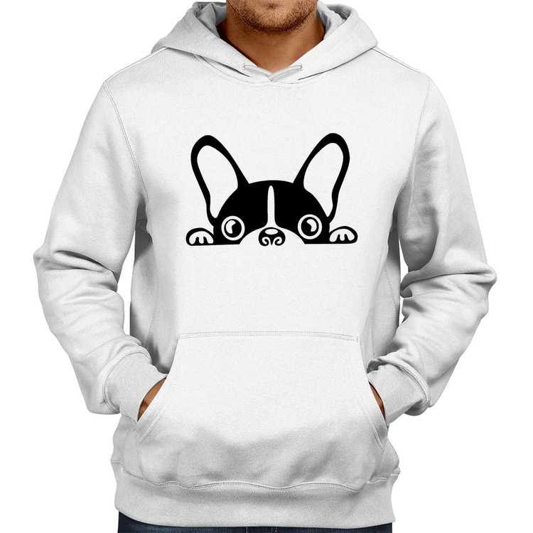 Moletom Cachorro Boston Terrier - Branco