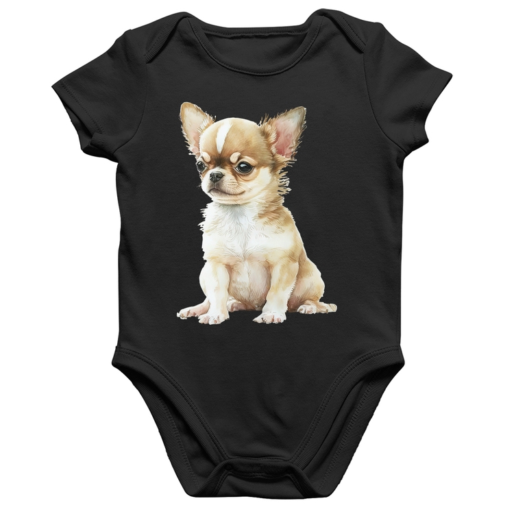 Body Bebê Algodão Cachorro Chihuahua