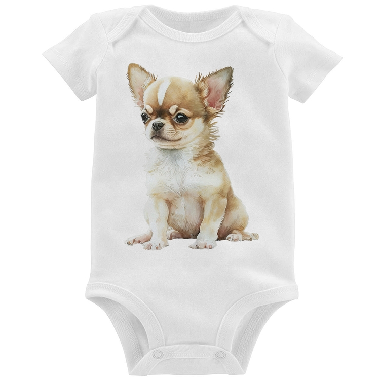 Body Bebê Cachorro Chihuahua