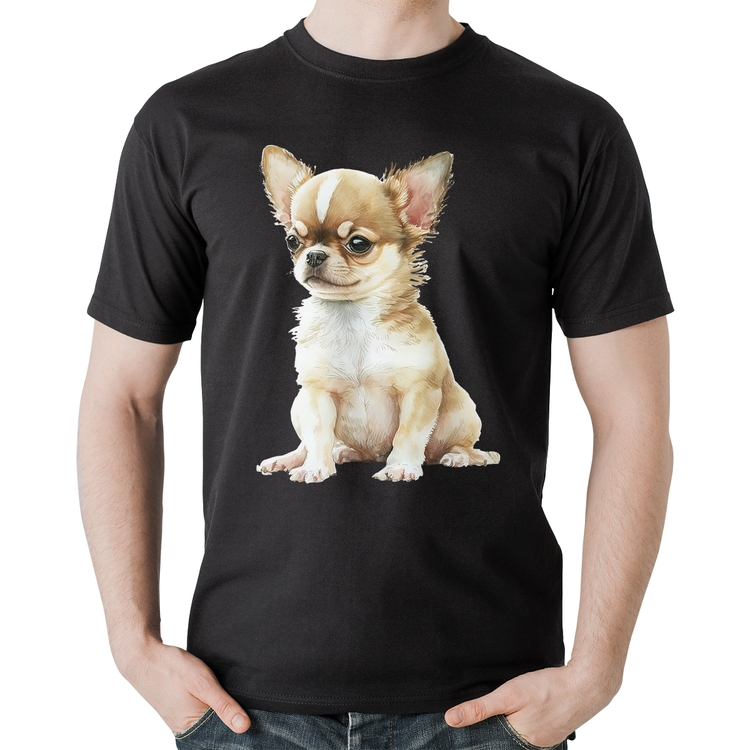 Camiseta Algodão Cachorro Chihuahua