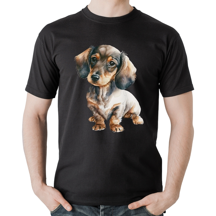 Camiseta Algodão Cachorro Dachshund