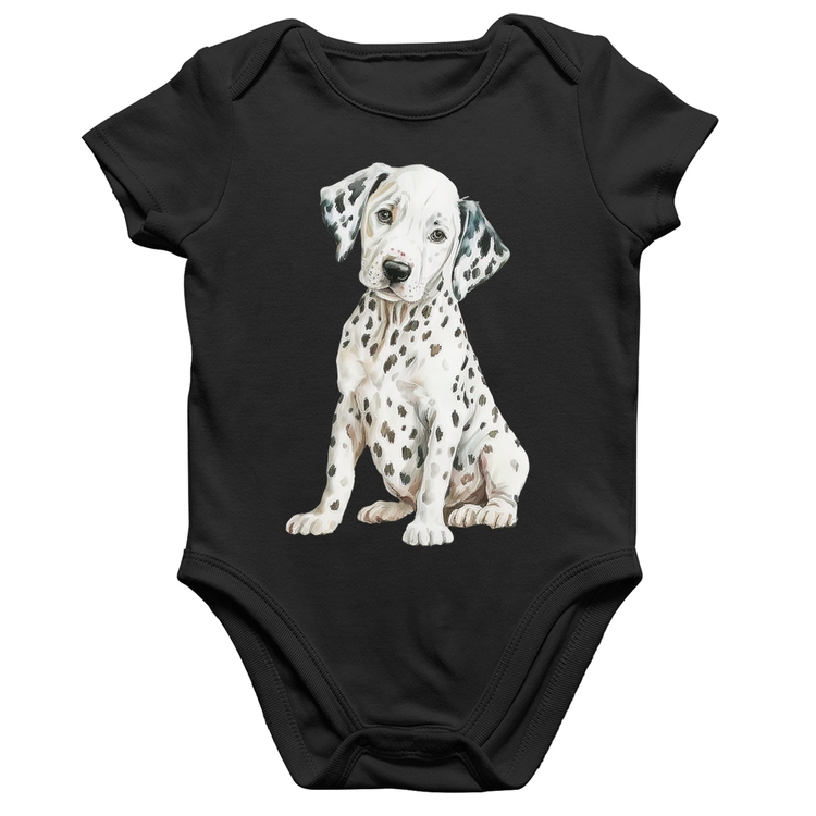 Body Bebê Algodão Cachorro Dálmata