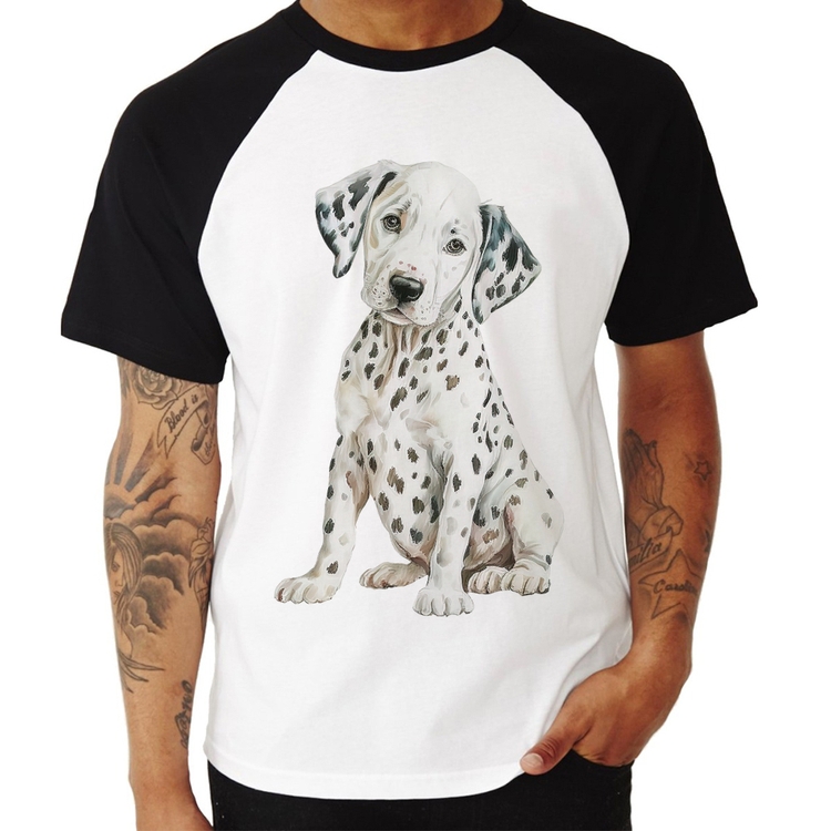 Camiseta Raglan Cachorro Dálmata